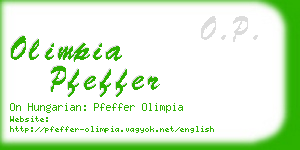 olimpia pfeffer business card